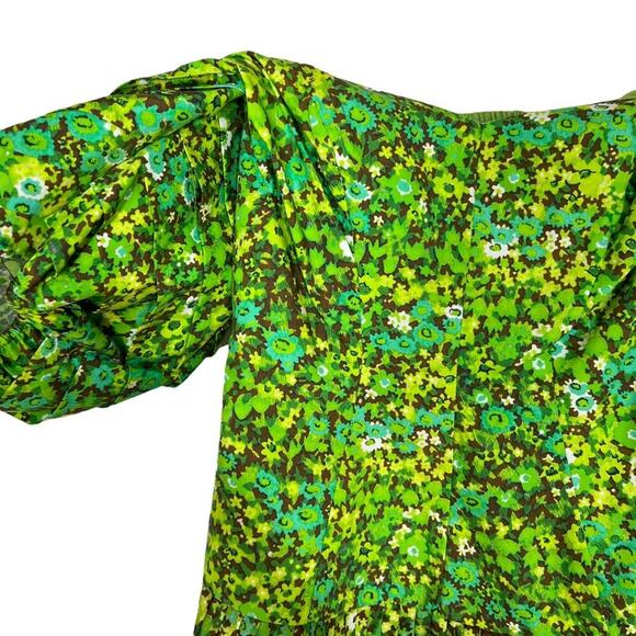 Alemais Phyllis Pleat Mini Dress NWT In Acid Green - Picture 6 of 10